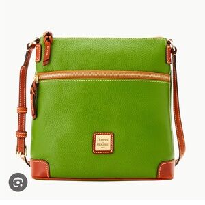 Dooney & Bourke green pebble grain crossbody purse